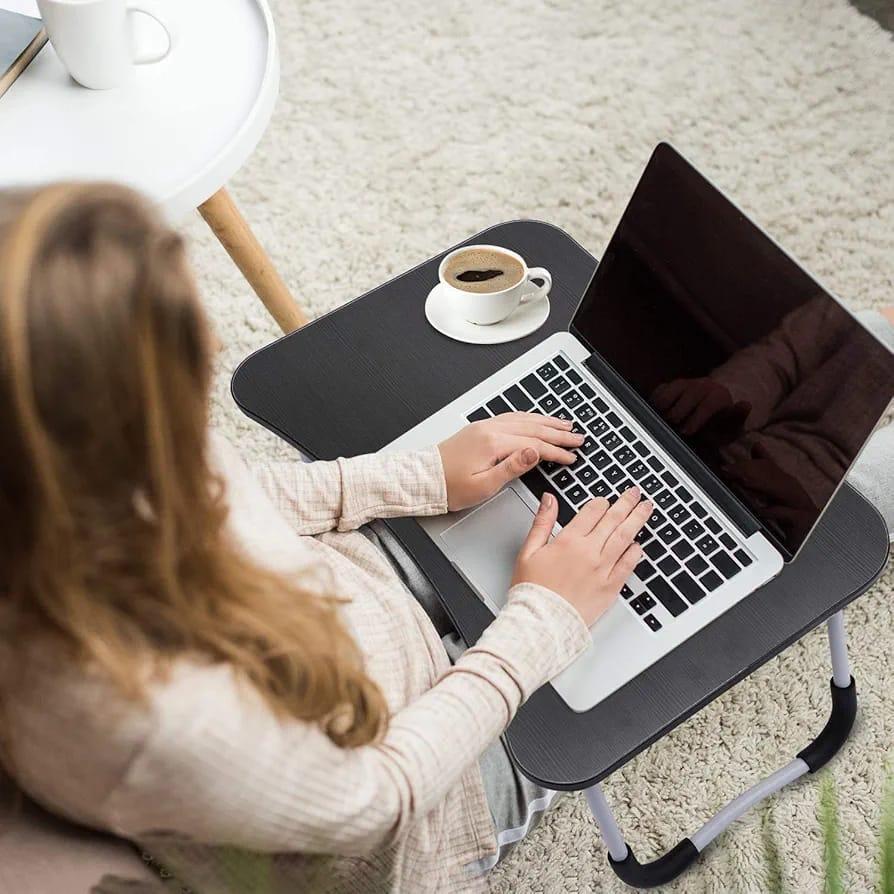 Foldable Laptop Table for Bed – Portable Study & Work Desk